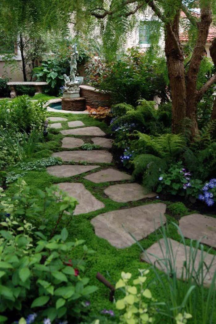 Flagstone Pavers For A Whimsy Gardenscape