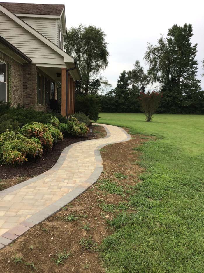 Stone Paver Walkway