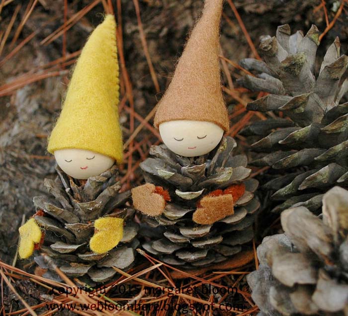 Pinecone Gnomes For Your Garden