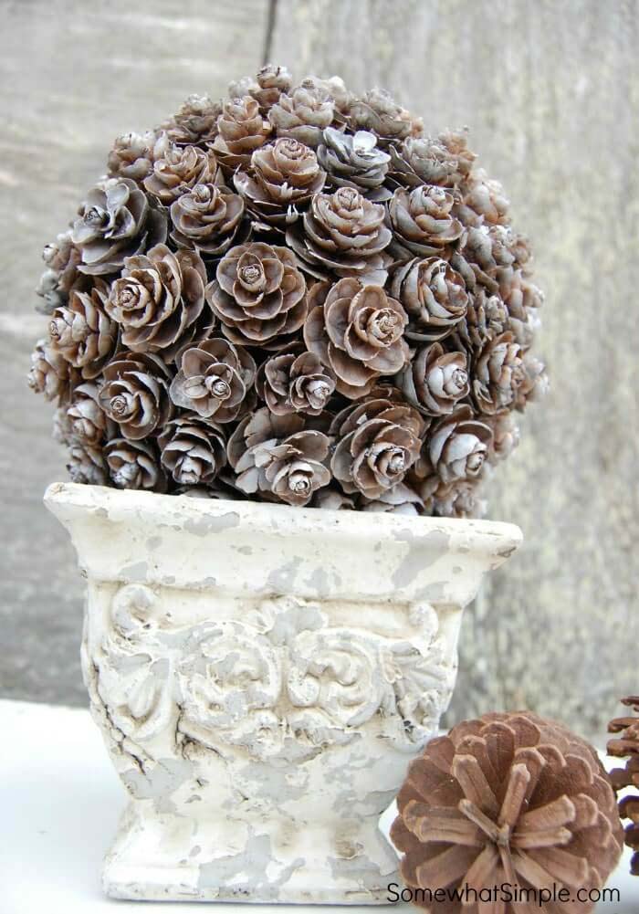 Pinecone Topiary