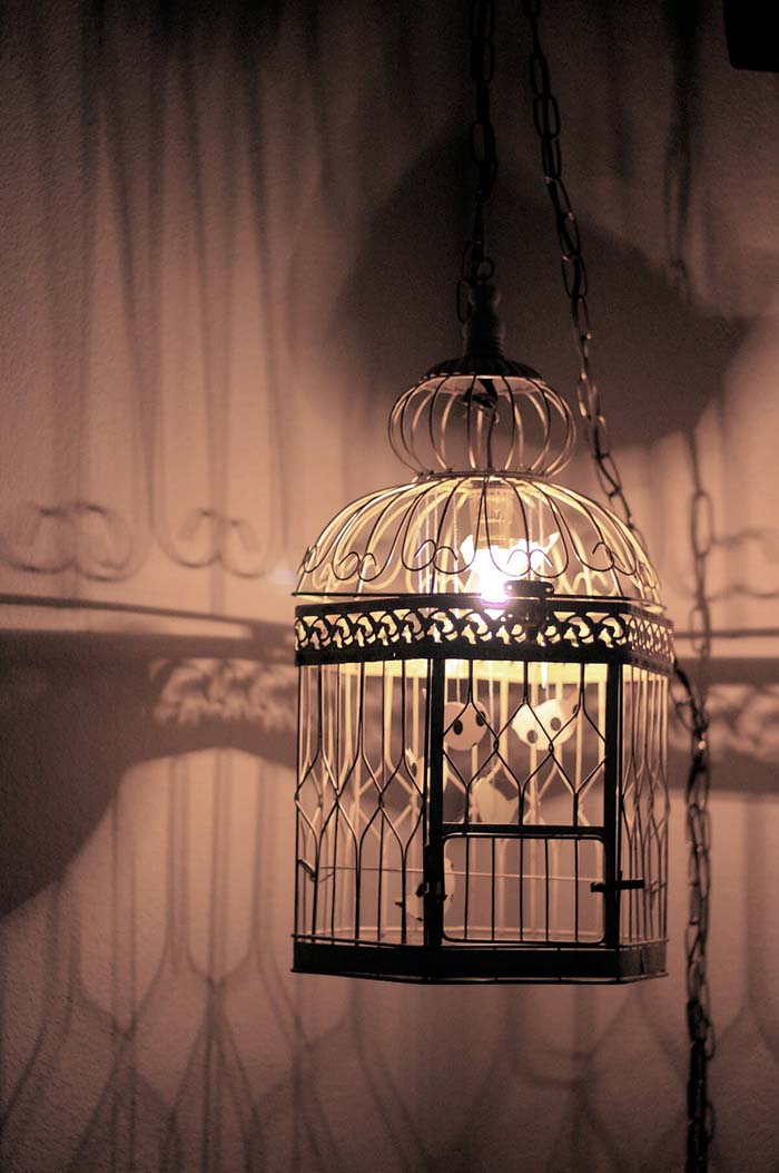A Lamp In A Cage