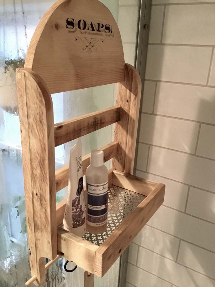 Farmhouse Bathroom Storage Idea