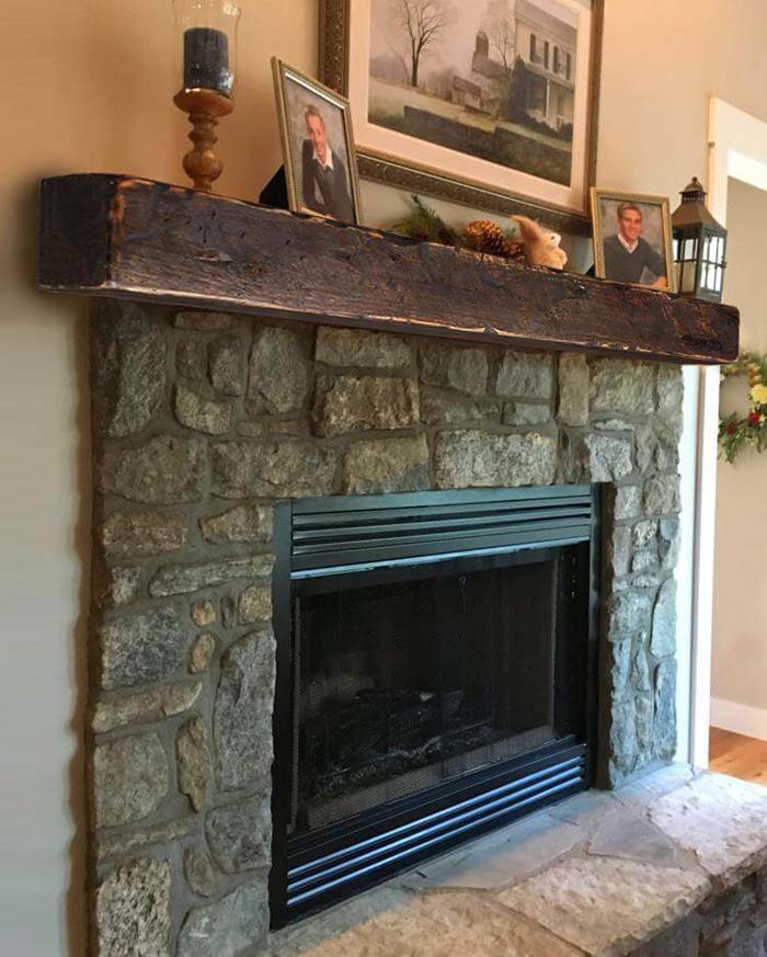 More Warmth With A Rustic Mantel