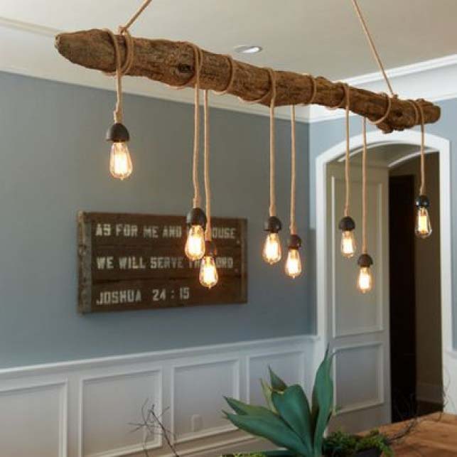 Drift Wood Light Fixture