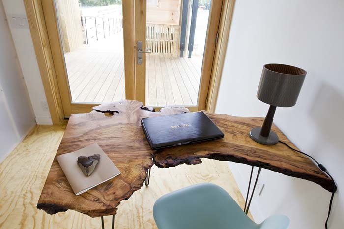 Live Edge Wooden Desk