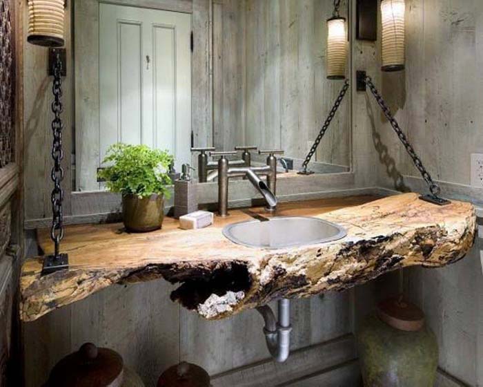 Rustic Sink Top