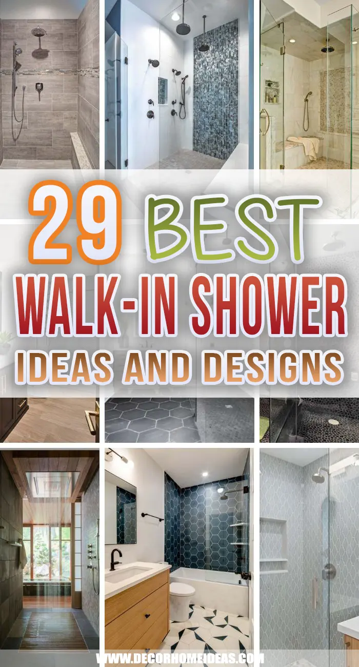 Best Walk In Shower Tile Ideas. Browse the best selection of walk-in shower tile ideas and designs and make your bathroom more appealing. Tiled walk in shower ideas for every style and taste. #decorhomeideas