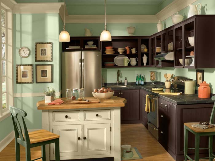 7. Brown and Mint Green #decorhomeideas