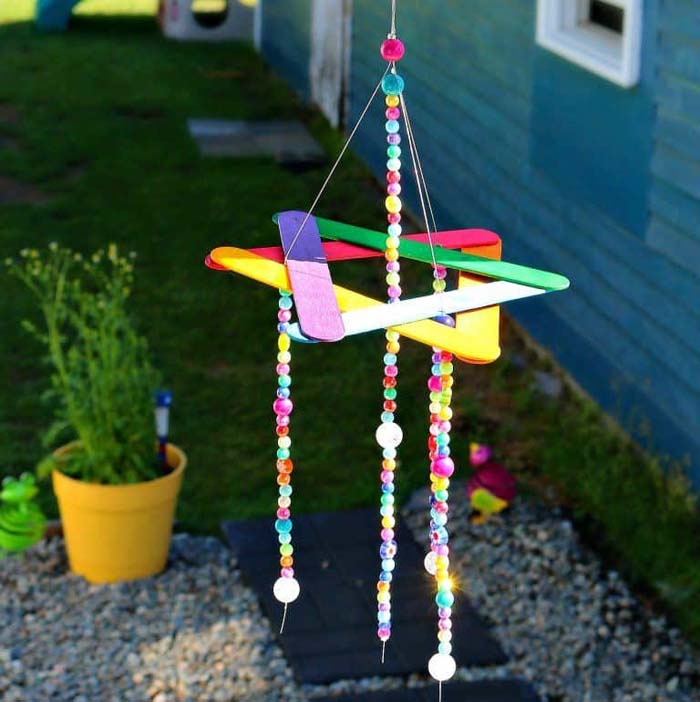 Colorful Popsicle Star And Beads
