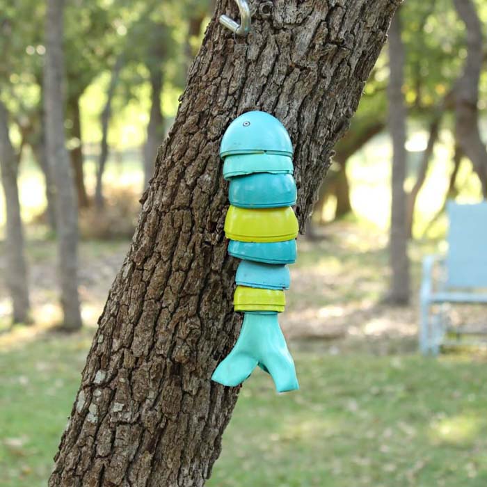 Upcycled Easter Eggs Wind Chime Idea