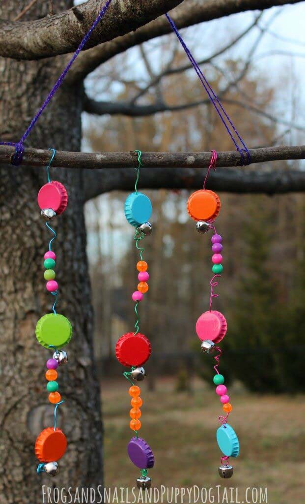 Bright Bottle Metal Caps Wind Chime