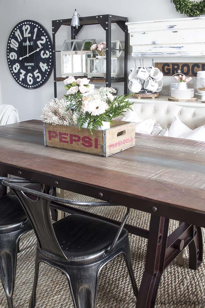 Soda Crate Centerpiece