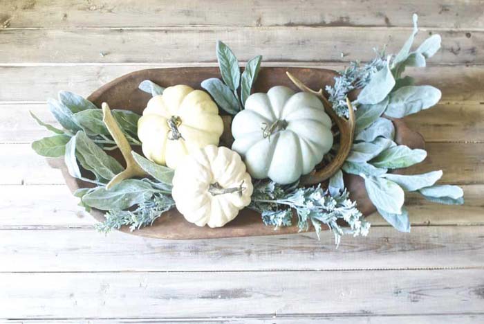 Small Dough Bowl Centerpiece Idea