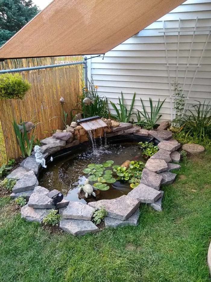 Make A Pond From A Truck Tire