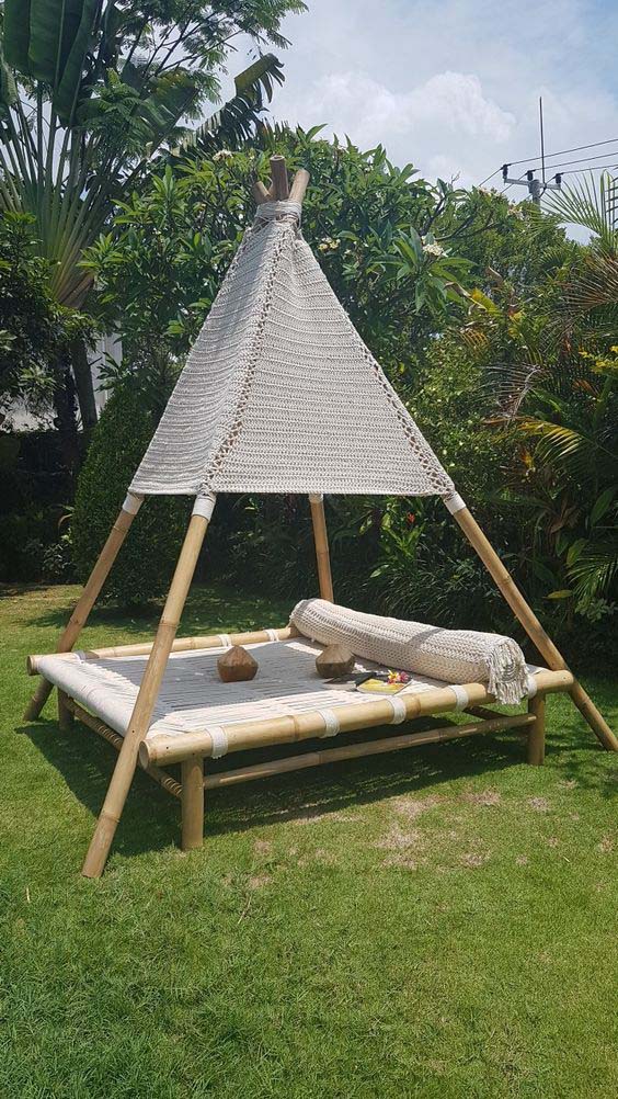 Daybed Under A Teepee Tent