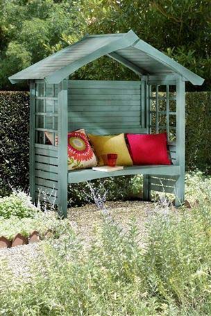 Covered Outdoor Bench