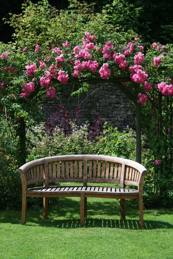 A Seating Corner To Enjoy Rose Scent