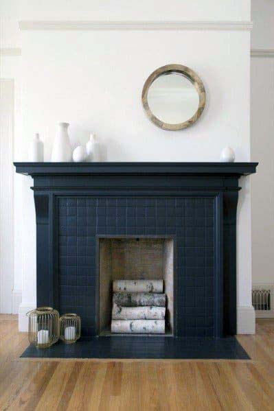 All Brick Fireplace