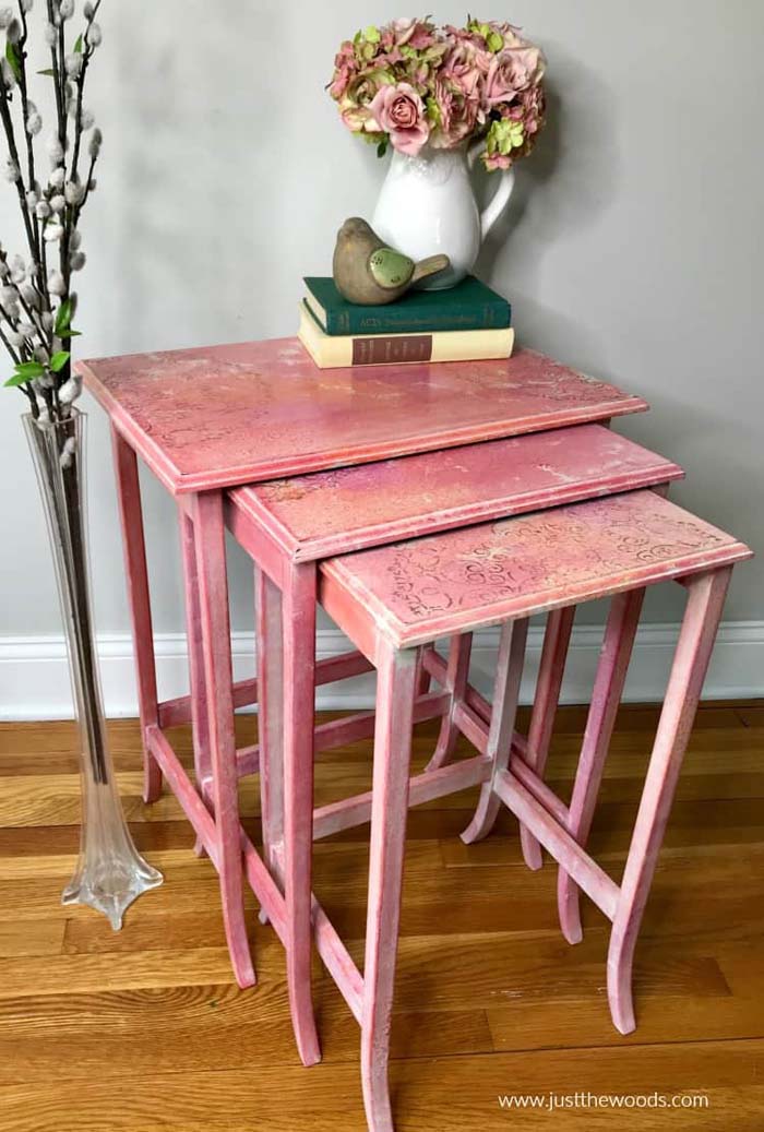 Nesting Side Tables Makeover Idea