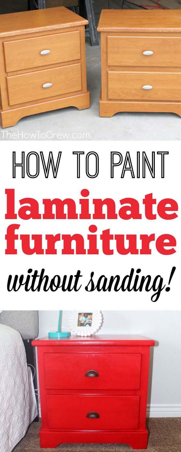 The “No Sanding” Method For Laminate Furniture