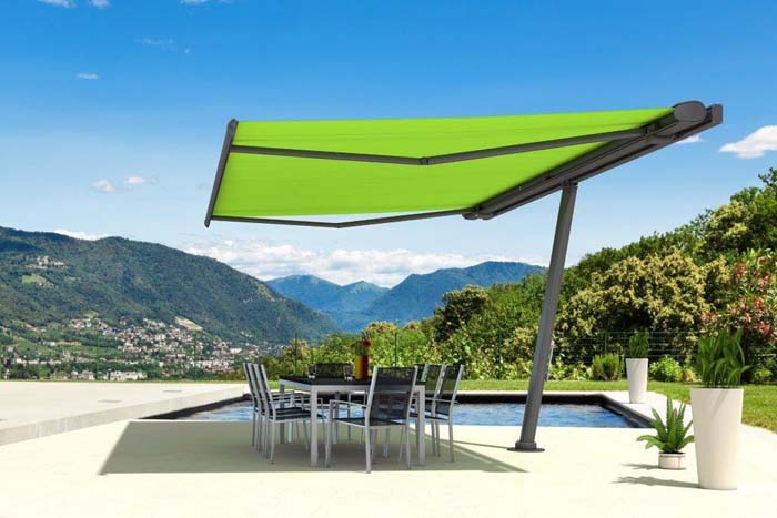 Rotating Folding-Arm Awnings