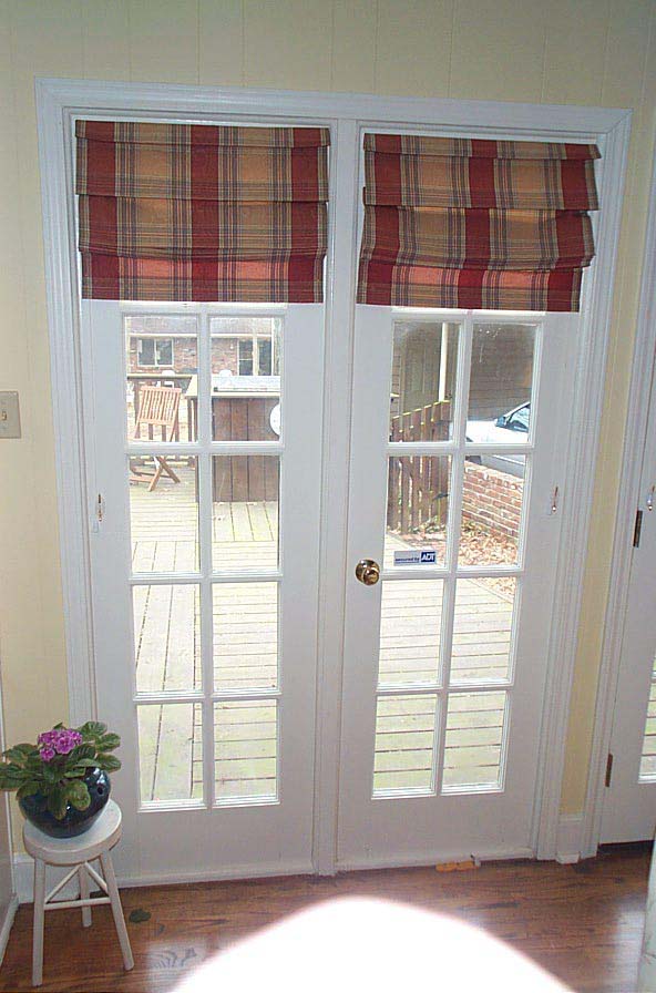 Plaid Roman Shades