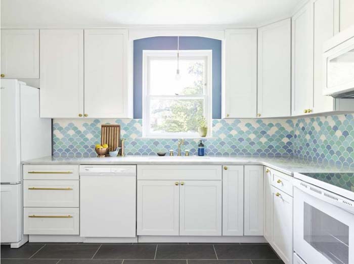 Coastal Kitchen Backsplash