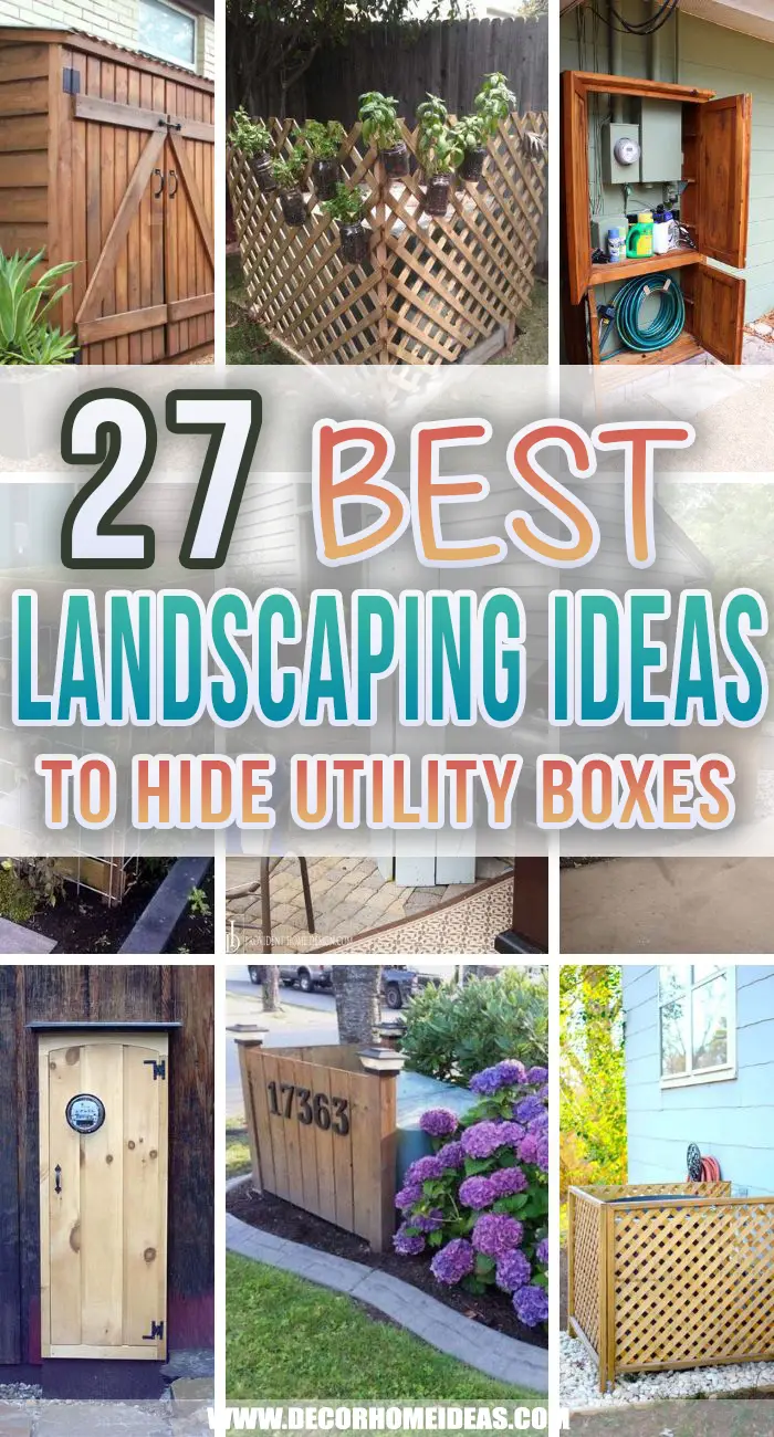 Best Landscaping Ideas To Hide Utility Boxes. Are the utility boxes exposed and making your yard ugly? These landscaping ideas will help you hide them and make your yard looks beautiful again. #decorhomeideas