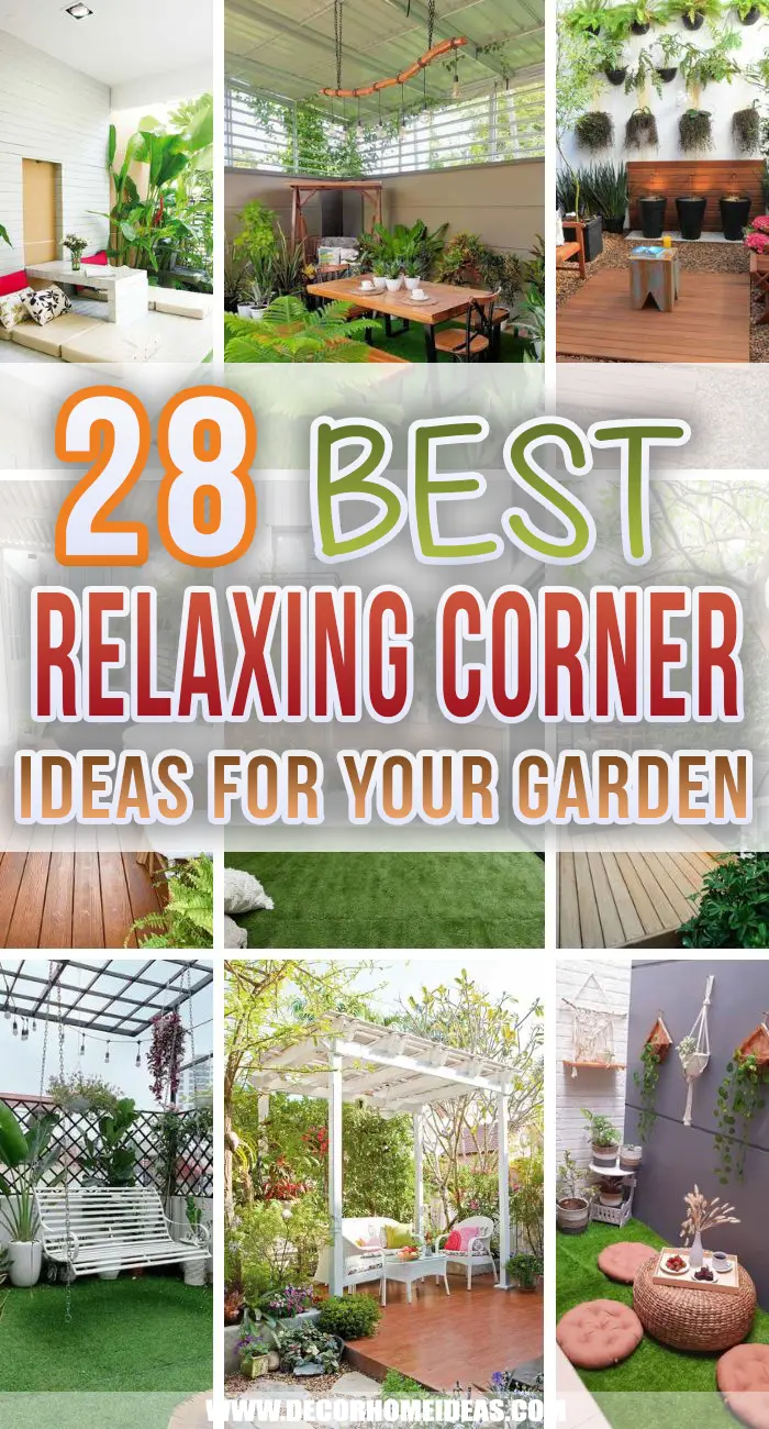 Best Relaxing Corner In Garden Ideas. Get some fresh ideas on how to create a relaxing corner in your garden. Inexpensive designs and layouts to decorate your backyard. #decorhomeideas