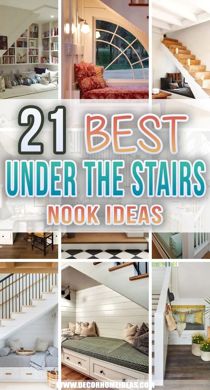 Best Under Stairs Nook. Not sure what to do with the space under the stairs? These under stairs nooks are the perfect ideas to create your own relaxation corner at home. #decorhomeideas