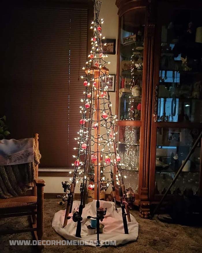 Fishing Rod Christmas Tree
