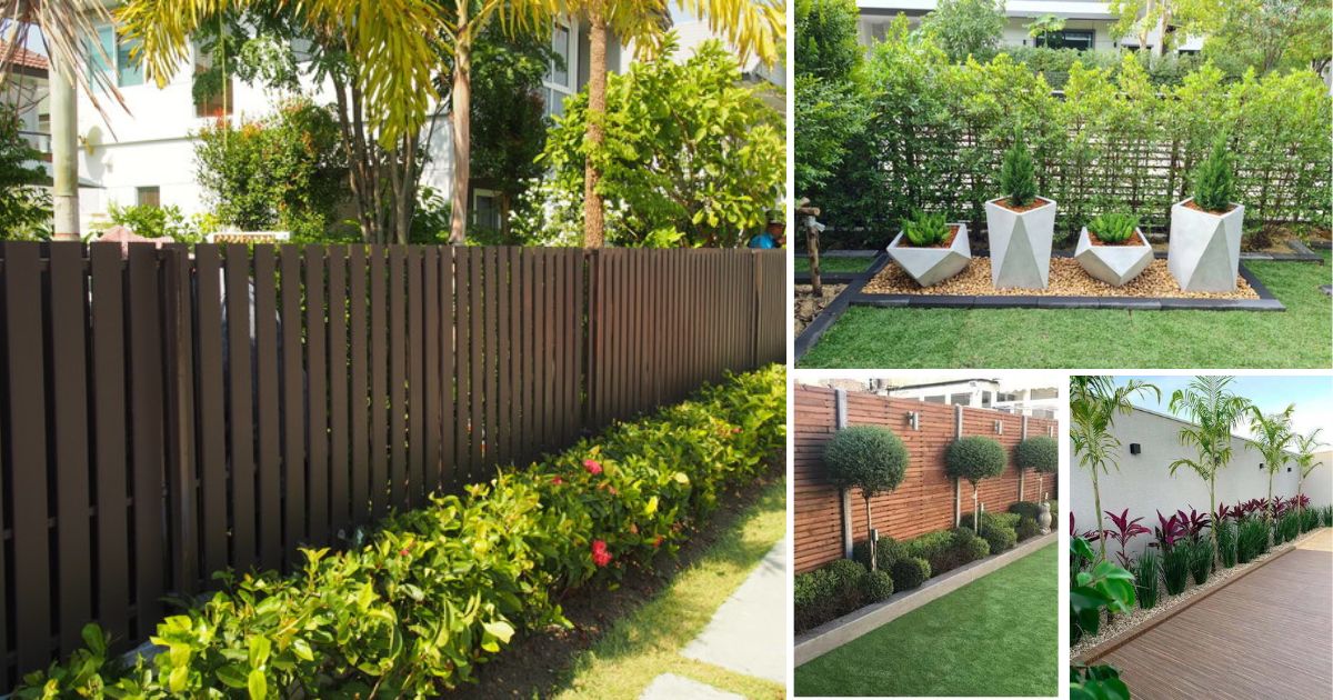 Landscaping Along a Fence Ideas
