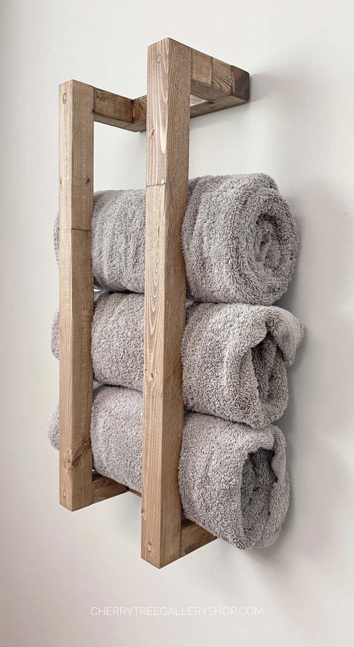 Floating Wall Towel Rack