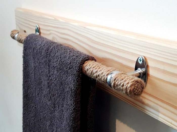 Jute Rope Towel Holder