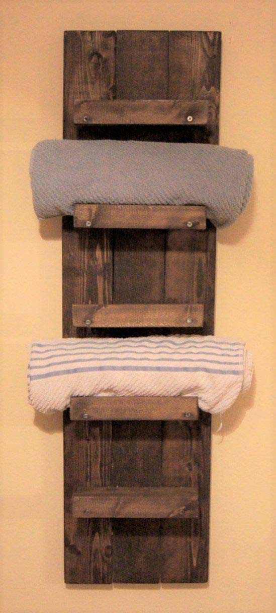 DIY Farmhouse Towel Rack