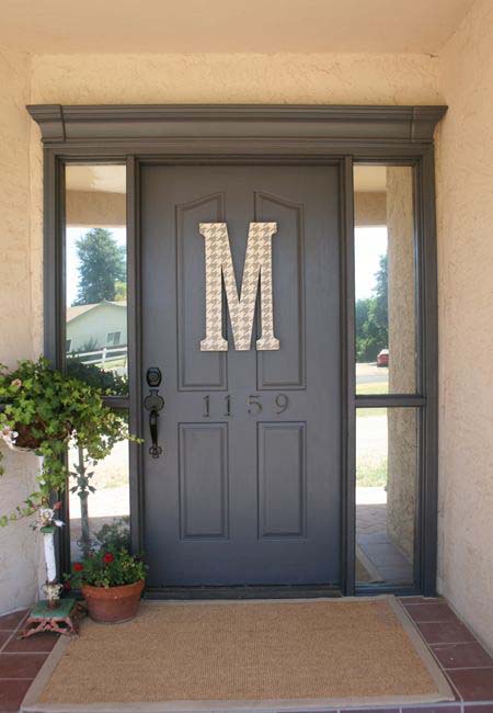 Update The Front Door With Crown Molding