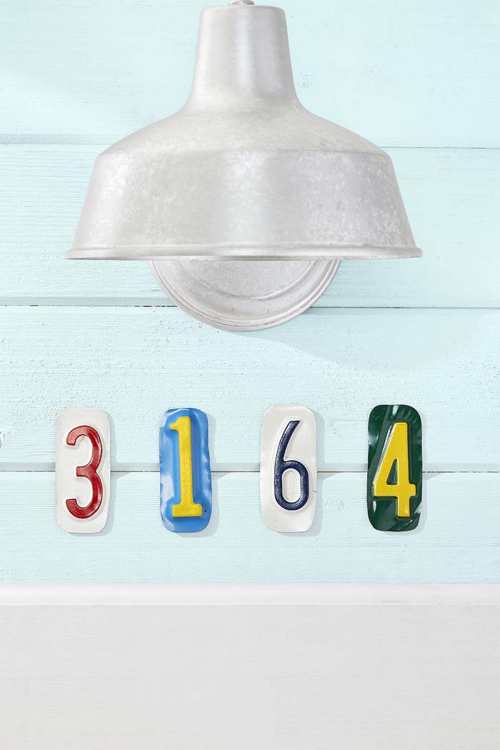 Painted House Numbers