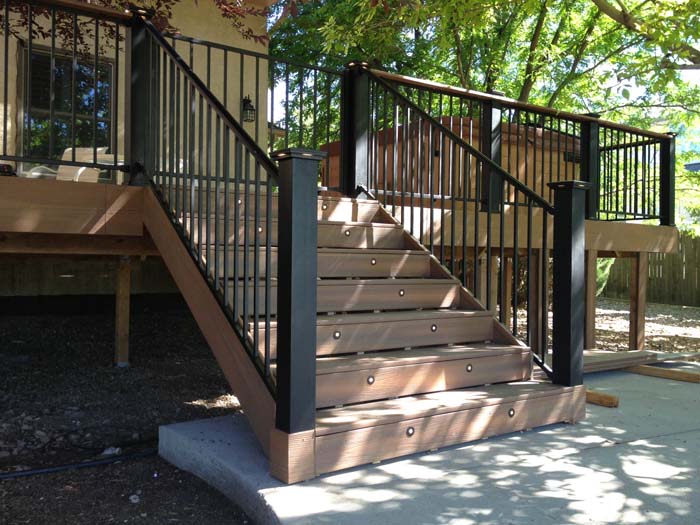 Contemporary Deck Step Design