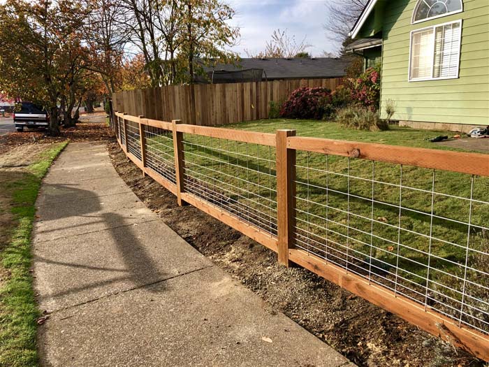 Cattle Panel Framed Fence