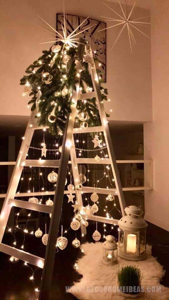 Elegant Ladder Tree For Christmas