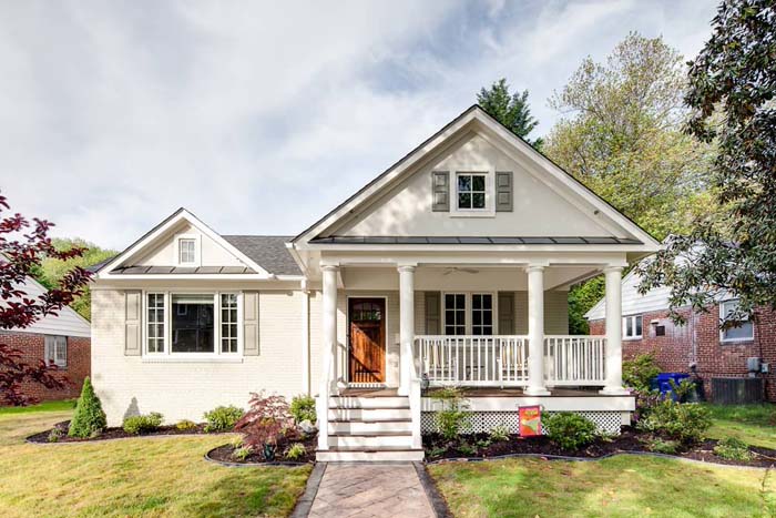 Gray Window Shutters, Dark Gray Roof