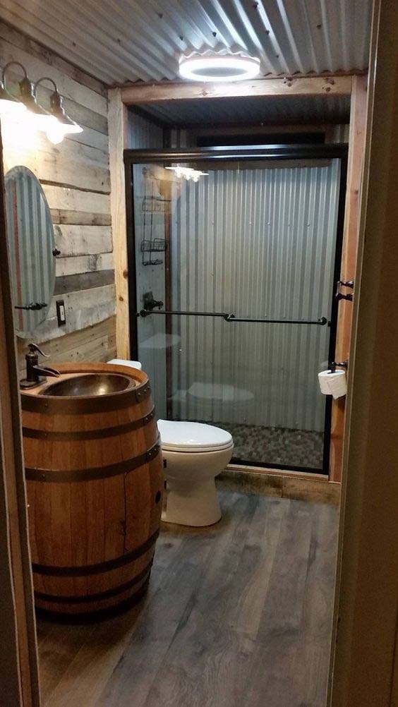 Bathroom Built From Recycled Materials