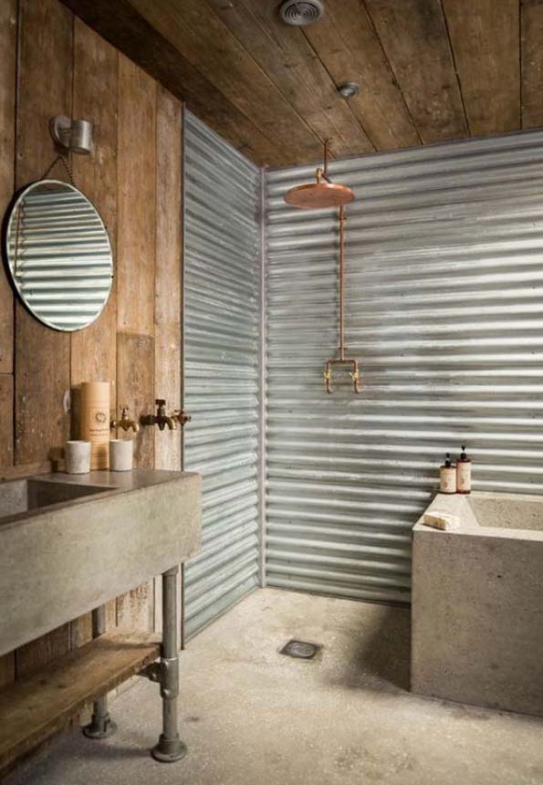 Industrial Farmhouse Bathroom Decor