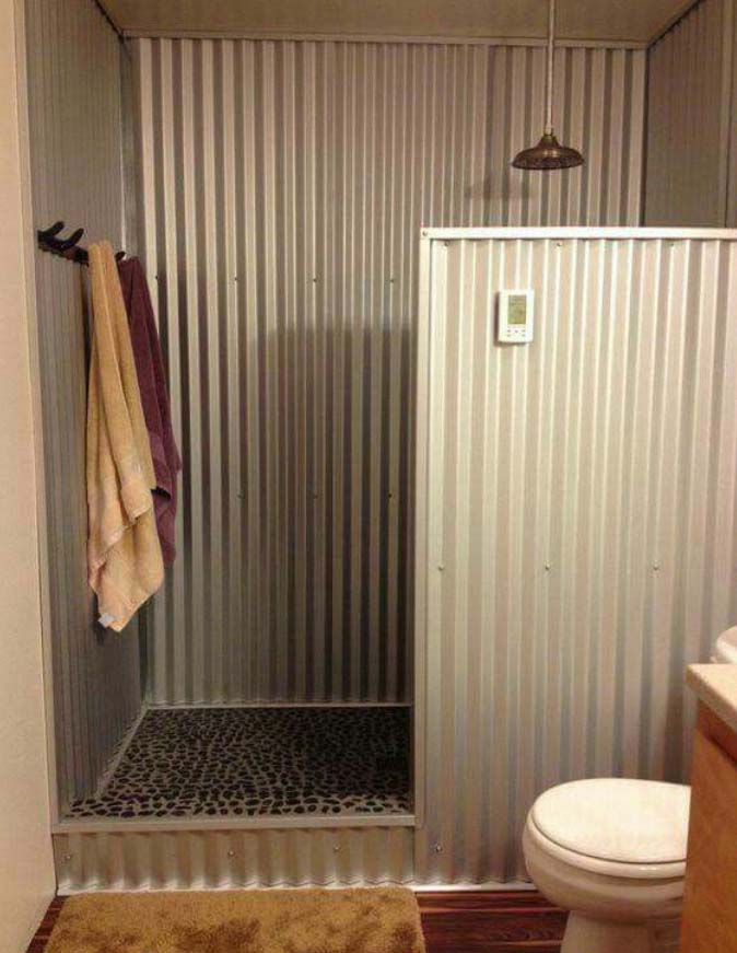 A Shower With Partition Idea