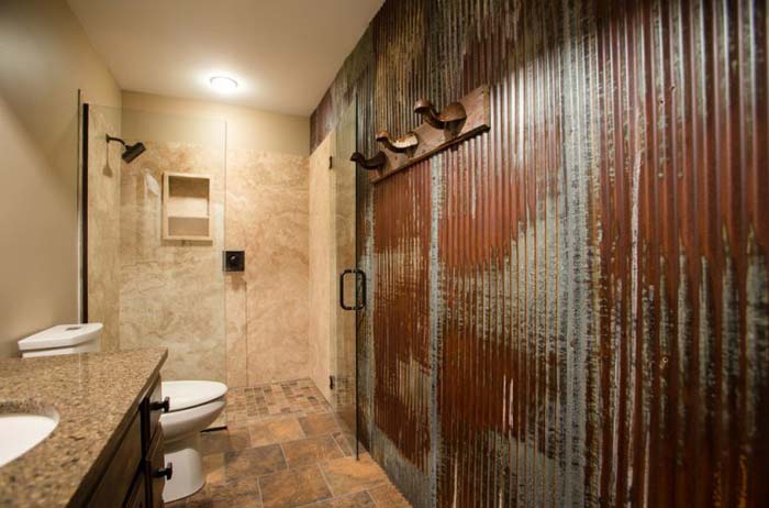 Rusty Bathroom Walls