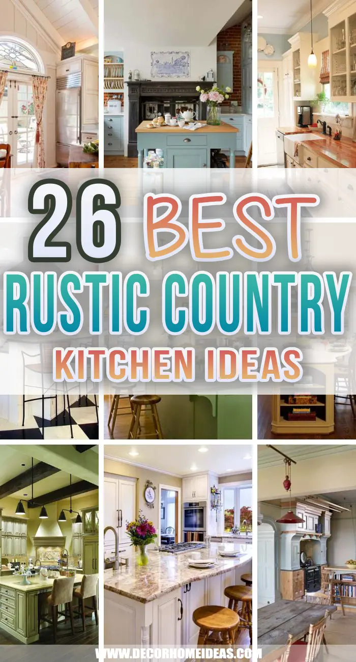 Best Rustic Country Kitchen Ideas. Add more rustic charm to your kitchen with these beautiful country kitchen decor ideas and designs. 