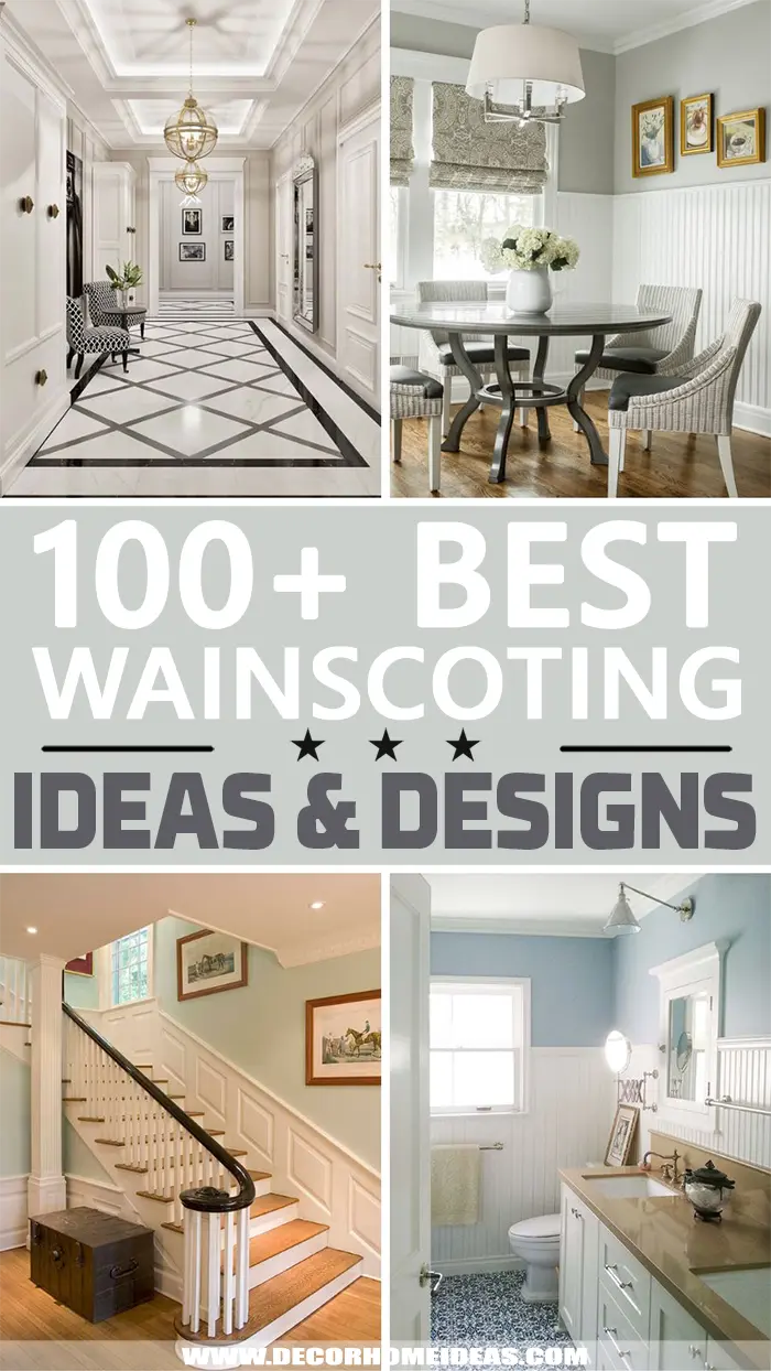 Best Wainscoting Ideas. Add character and style to any room with wainscoting. From the living room to the bathroom, these wainscoting ideas will inspire you to elevate your home's design. #decorhomeideas