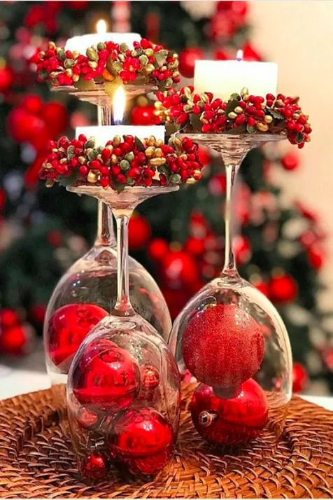 Glass Ornament Candles