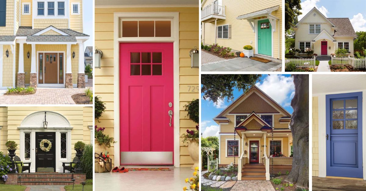 Front Door Colors For Yellow House