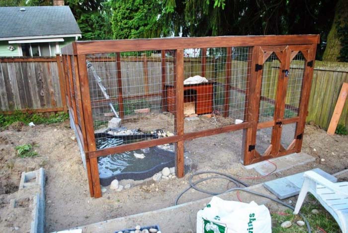 Full Duck Pond Enclosure with Shelter